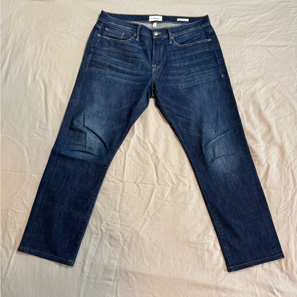 FRAME brand L'Homme Slim Denim Dark Blue Jeans